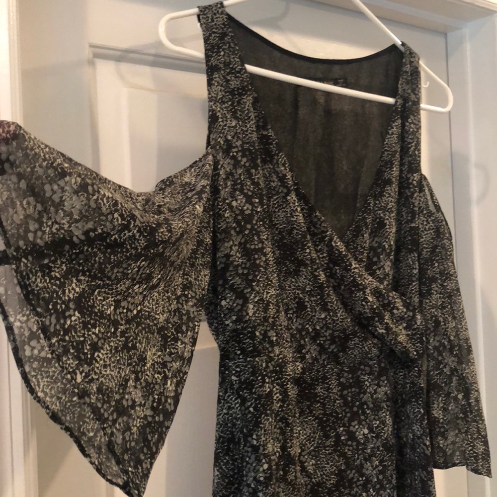 Zara cold shoulder dress